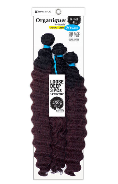 SHAKE N GO Freetress Organique Mastermix Loose Deep 3Pc - Sareya Beauty - Calgary hair store